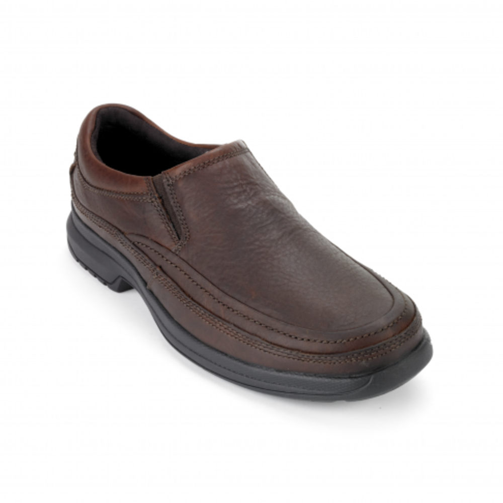 Rockport Slip-On For Mens Dark Brown - Barrows Loft Moc - AU7840951